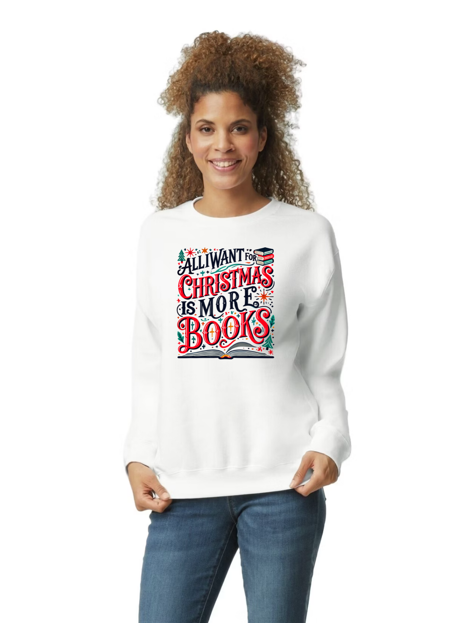 Bookish Christmas Sweatshirts M **preorder**