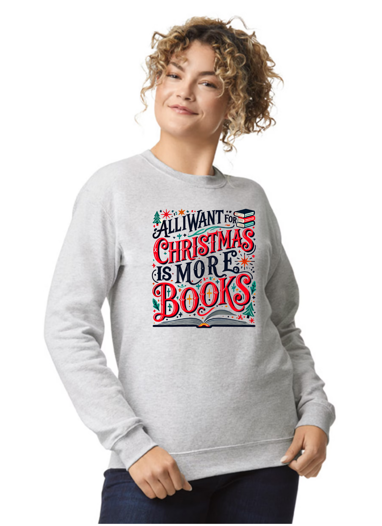 Bookish Christmas Sweatshirts M **preorder**