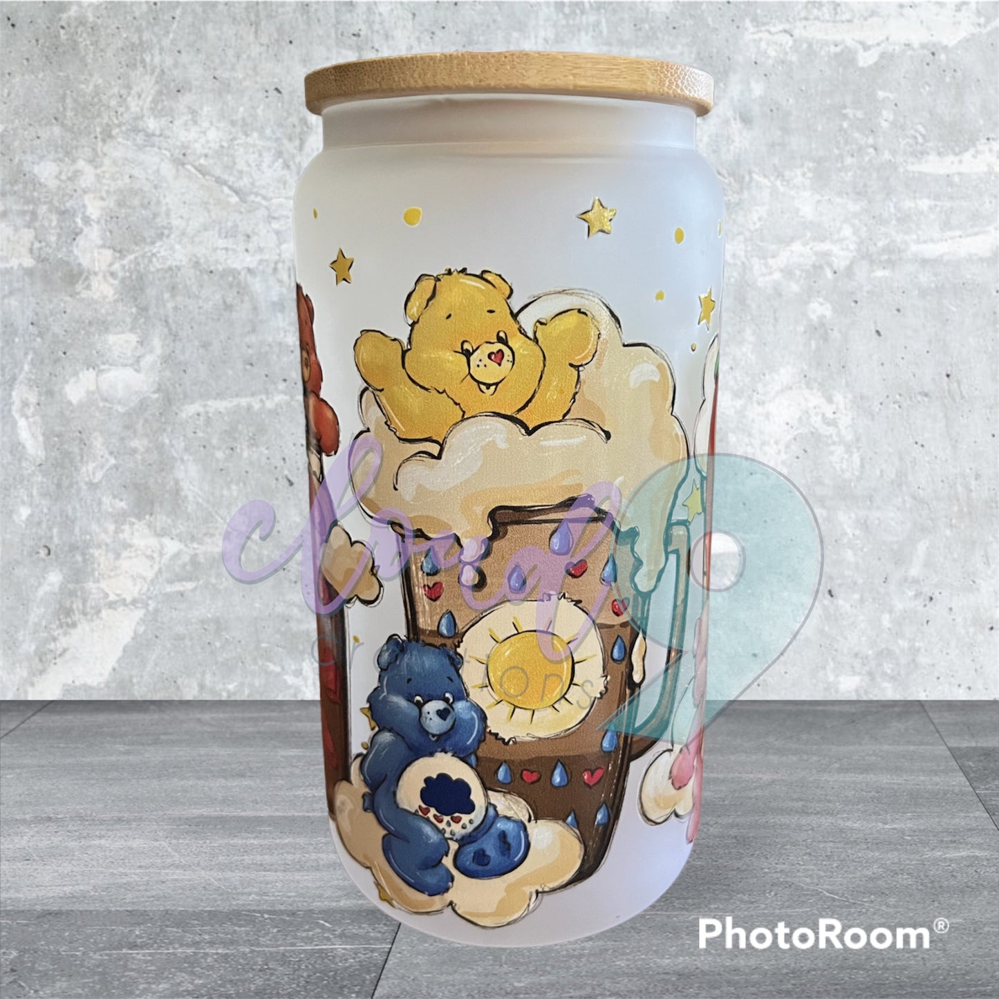 Care Bears Glass Tumbler 16oz