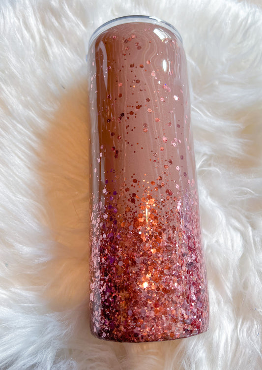 Rose gold tumbler