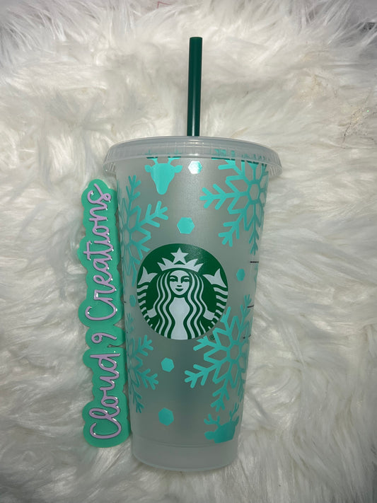 Snowflake cold cup
