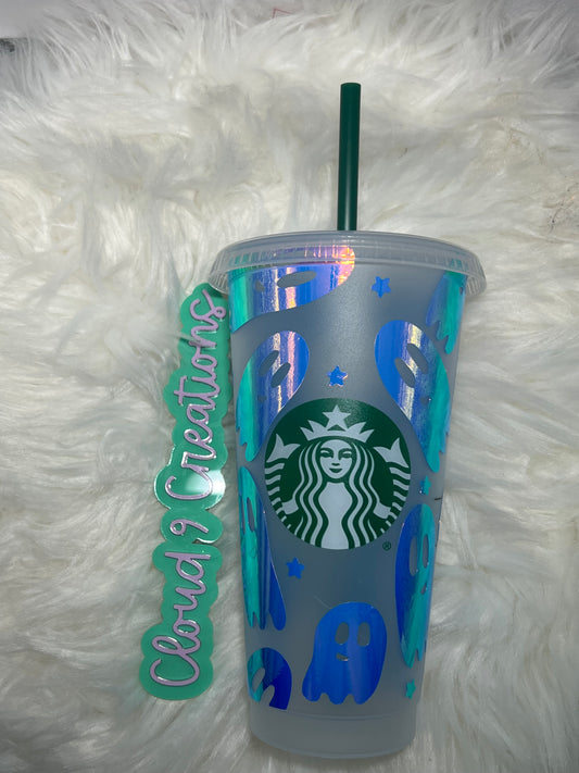 Holographic ghost cold cup