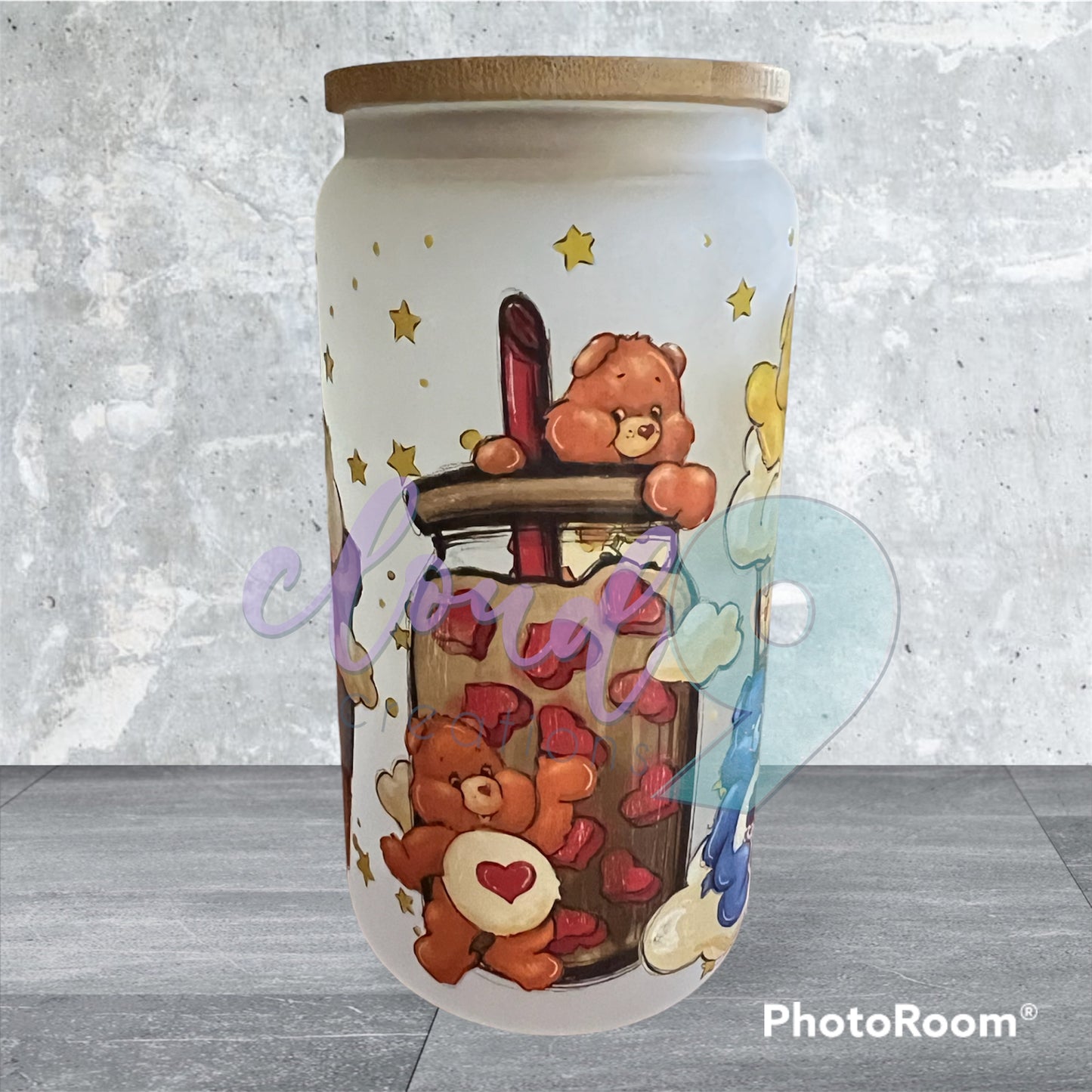 Care Bears Glass Tumbler 16oz